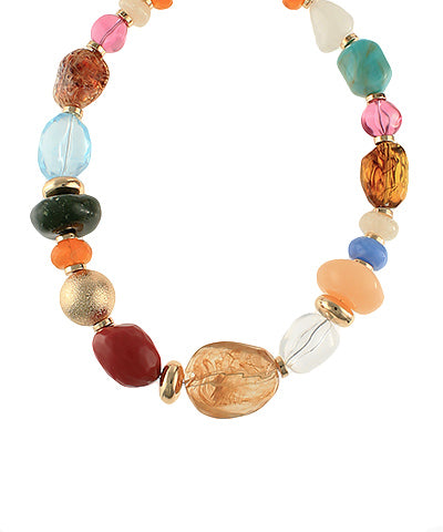 Multi Stone Statement Necklace