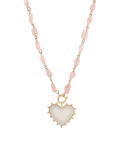 Rose Heart Necklace