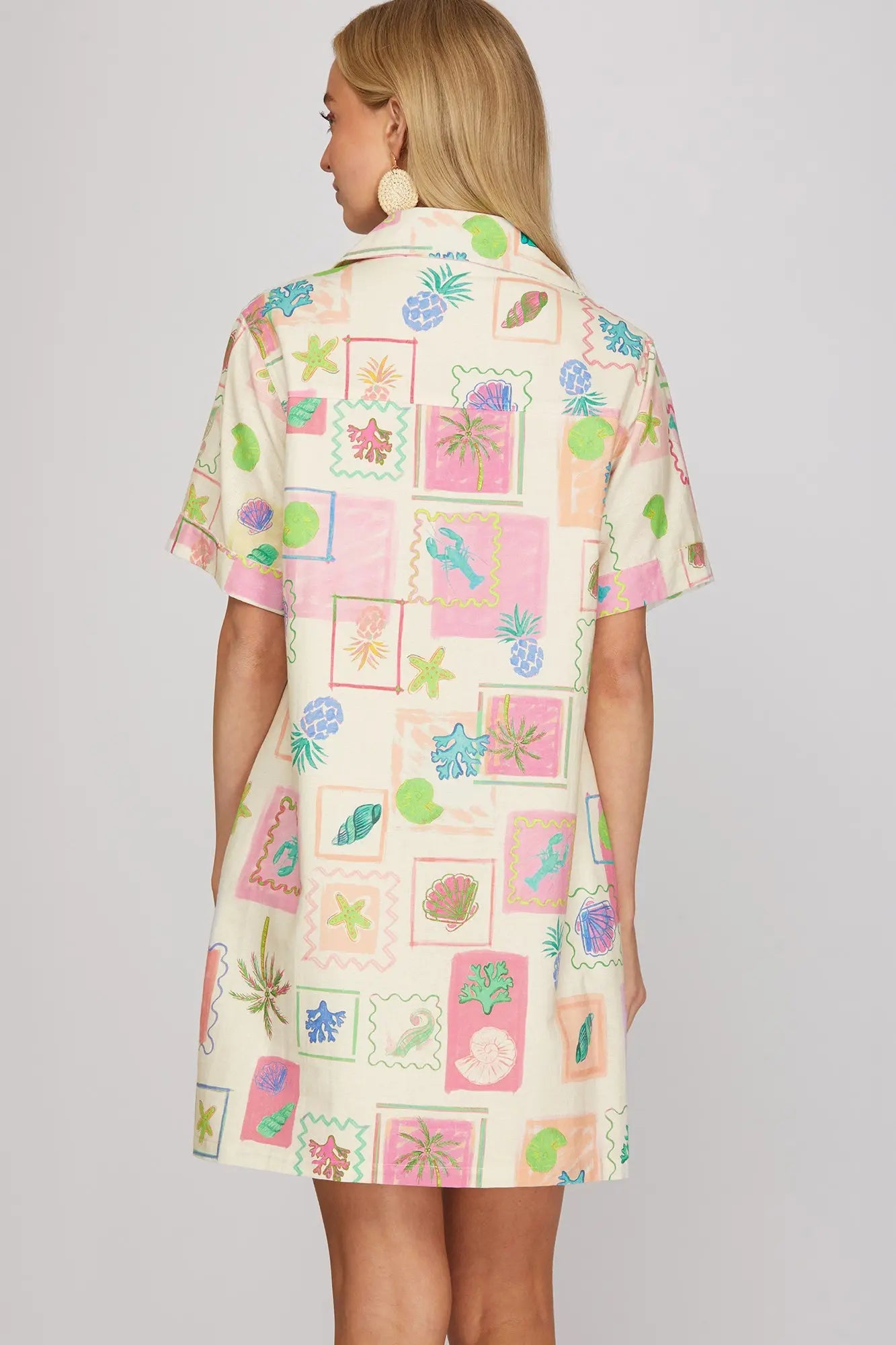 Island Time Button Down Dress