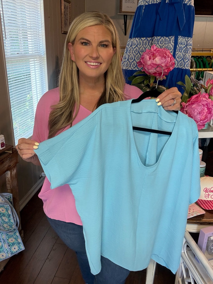Not So Basic V-Neck Top
