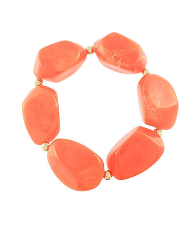 Going Coastal Chunky Bracelet - Orange