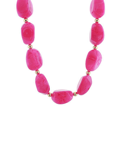 LuLu Statement Necklace- Pink