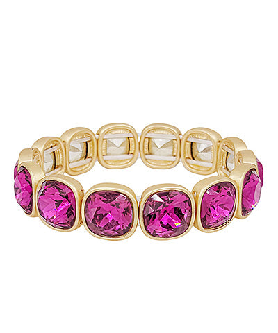 Crystal Queen Bracelet- Hot Pink