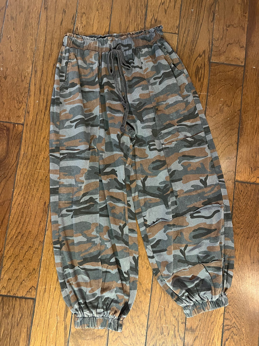 Can’t See Me Camouflage Knit Joggers