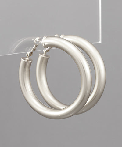 Vintage Silver Hoops