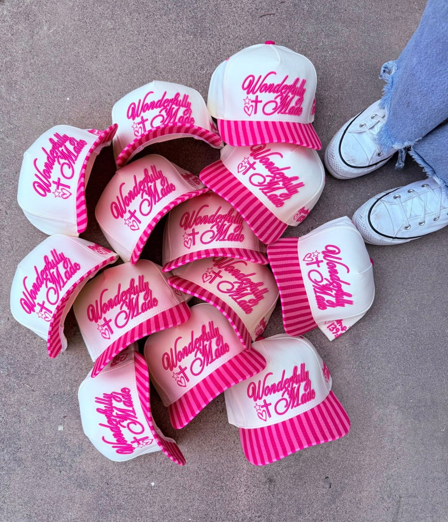 Wonderfully Made Stripe Trucker Hat