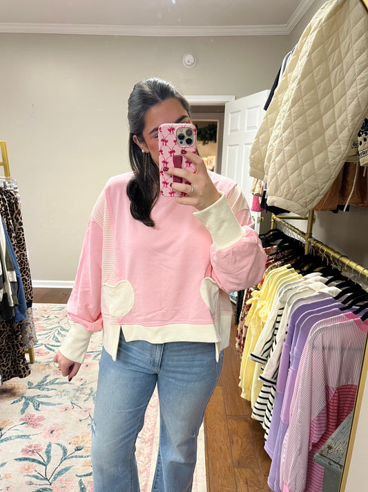 Do Everything in Love Heart Pullover