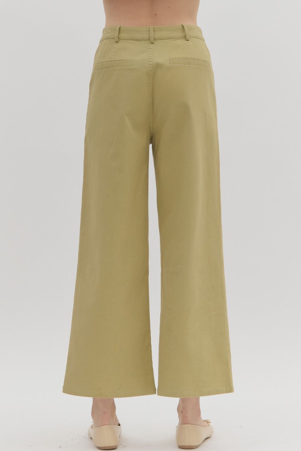 Makayla Pants- Light Olive