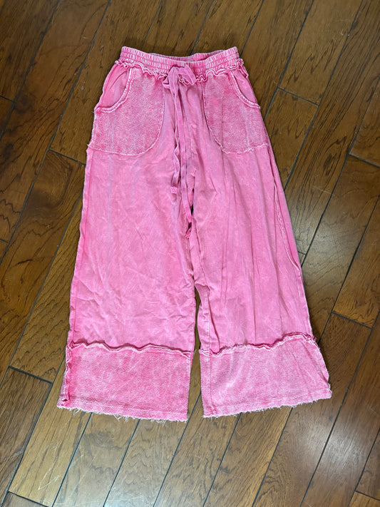 Denise Comfy Cozy Pants- Pink