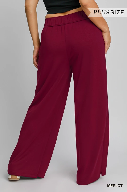 Merlot Curvy Drawstring Pants