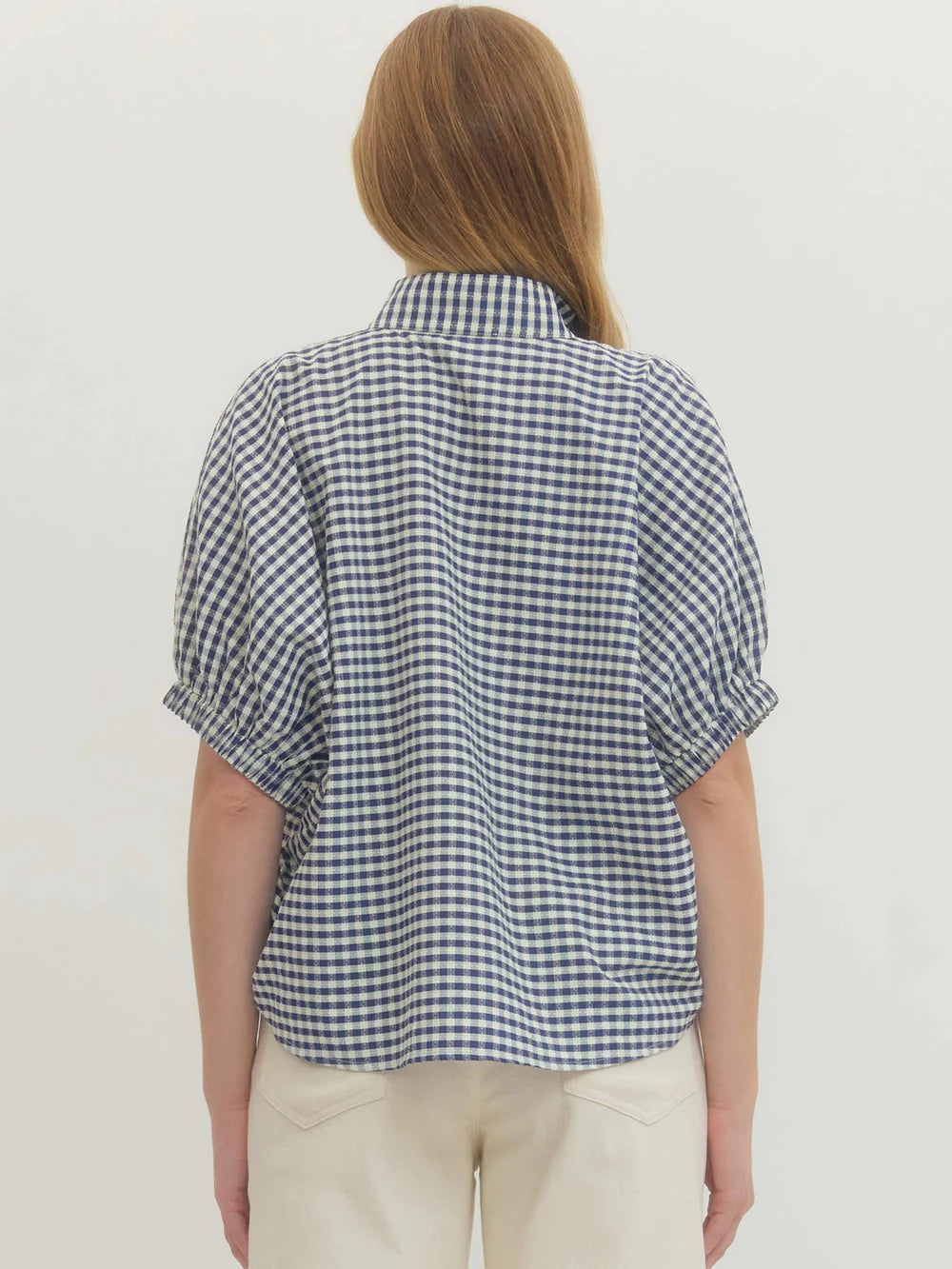 Mason Gingham Dolman Top