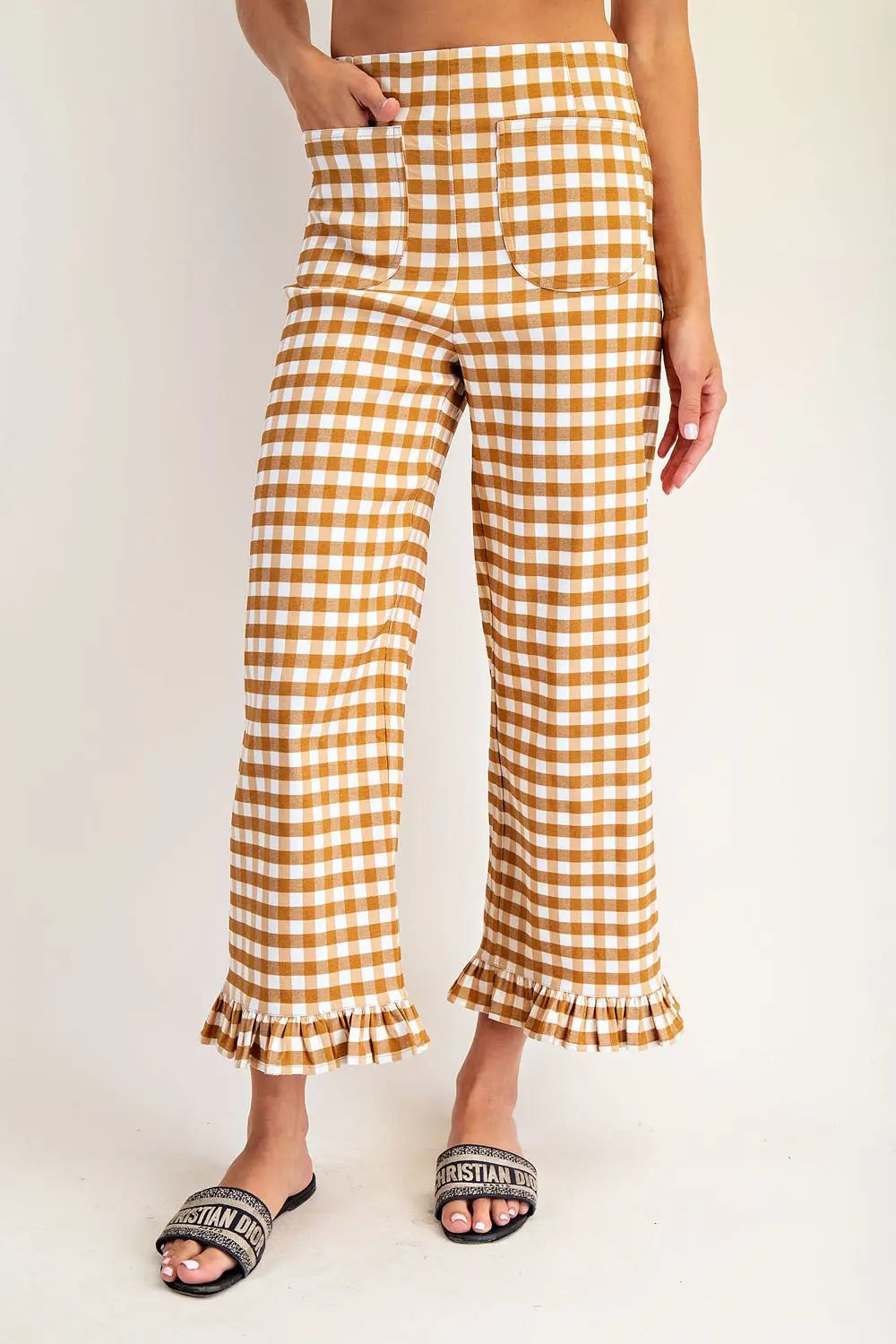 Scottsboro Gingham Ruffle Pants